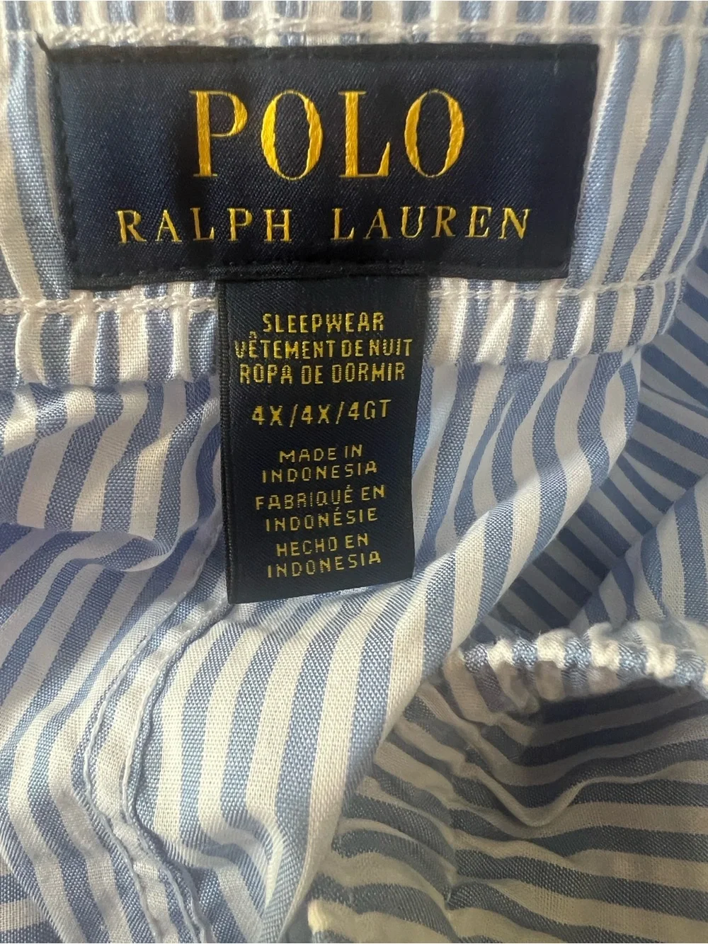 Polo Ralph Lauren Cotton Relaxed Fit Pajama Pants- Size 4X